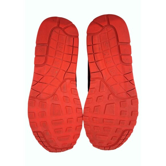 Nike Air Max 1 Sneaker Shoe Women Size 10 Burgundy Platinum Red Suede 319986-606 - Picture 7 of 10